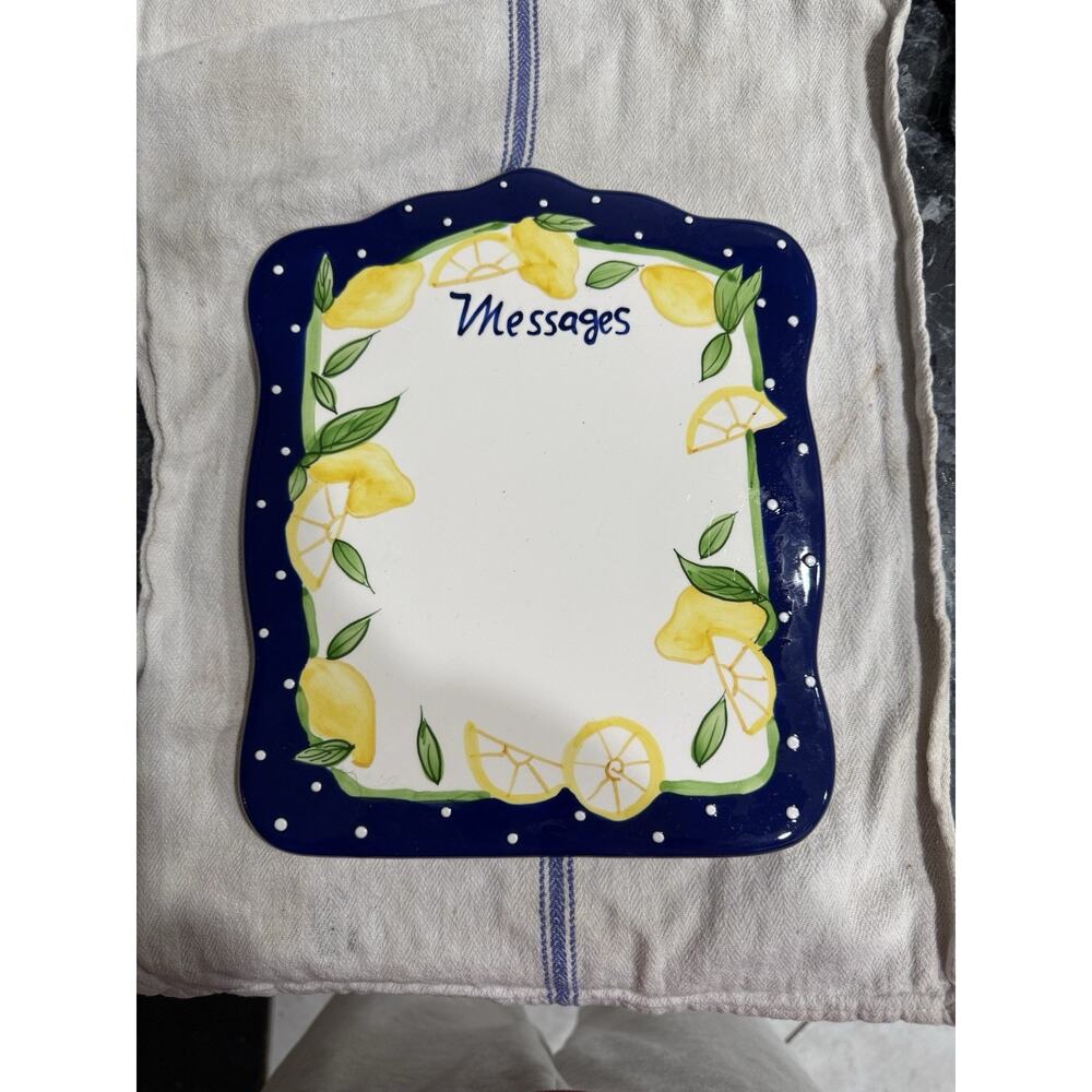 lemon dry erase message board